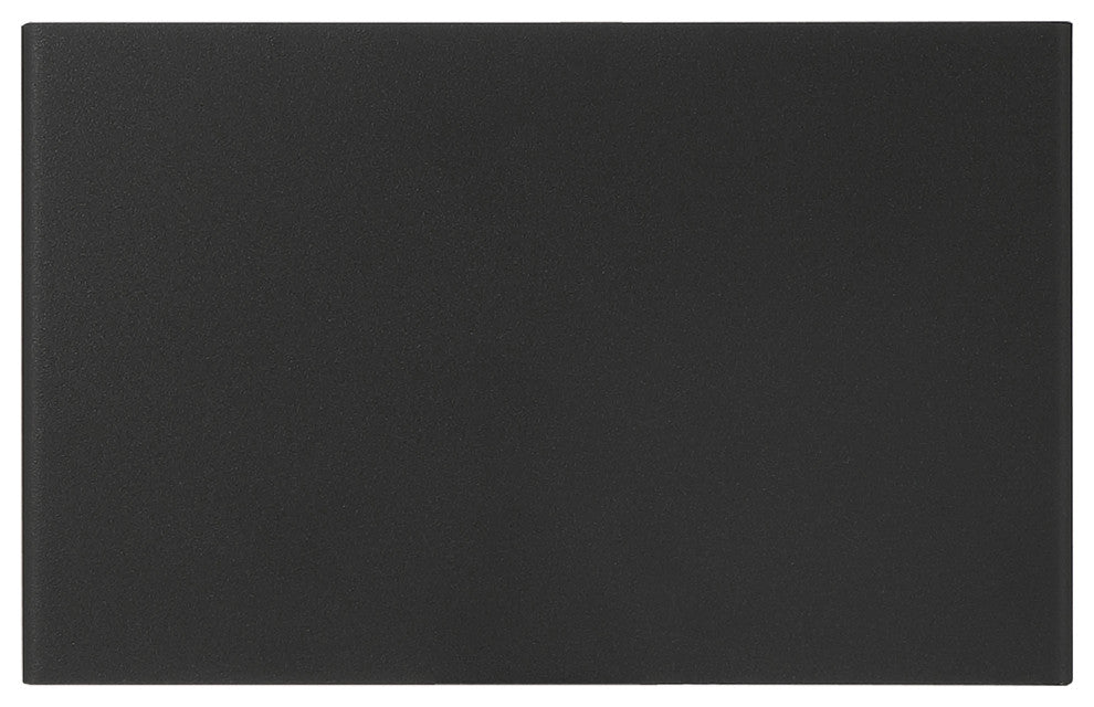 Amora Bi-Directional Wide Outdoor LED Wall Mount, Black