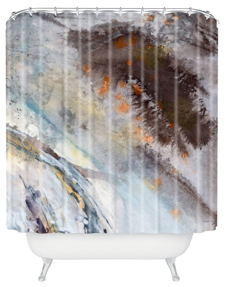 Ginette Fine Art Rust Shower Curtain