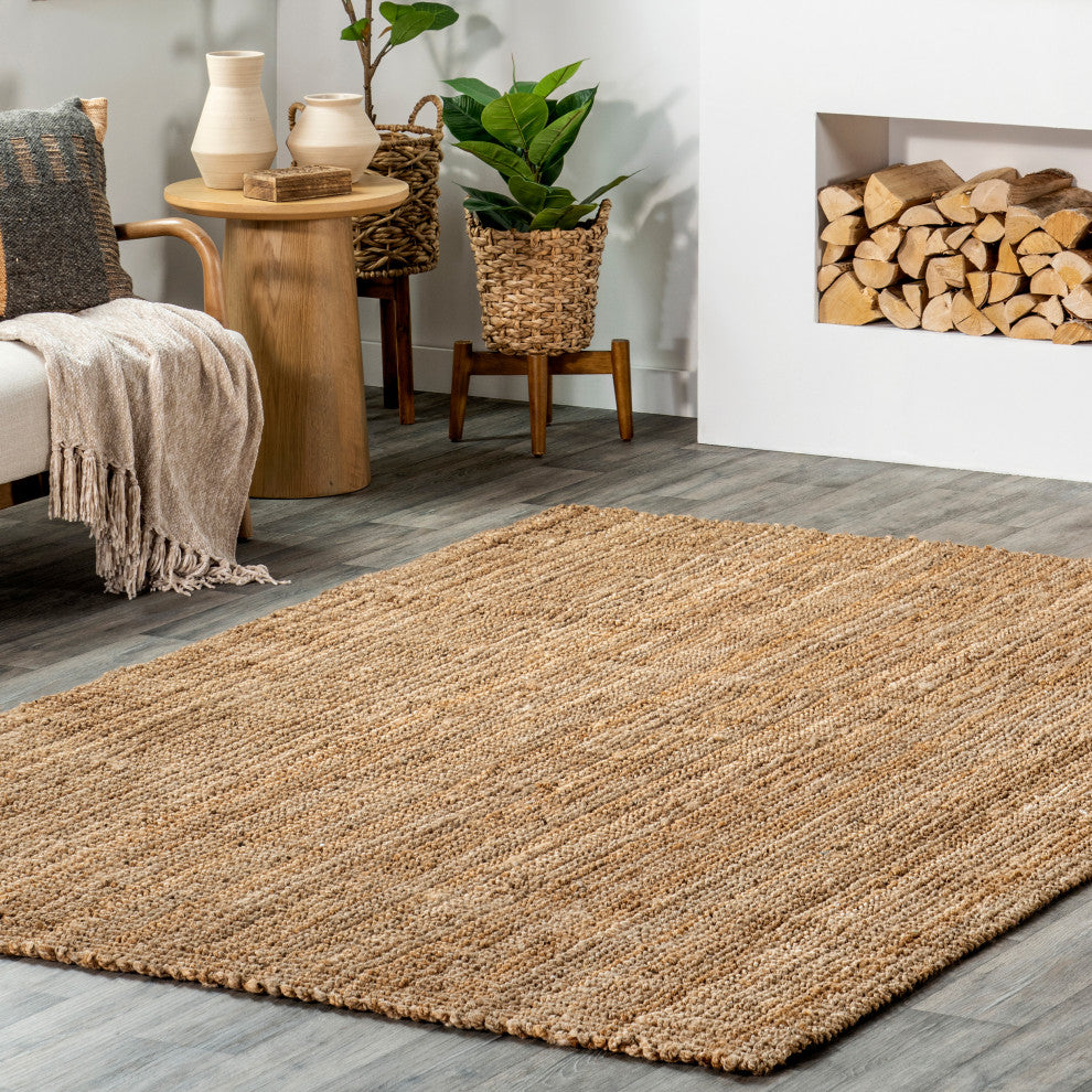 Nuloom Handwoven Natural Rug, Natural 6'x9'