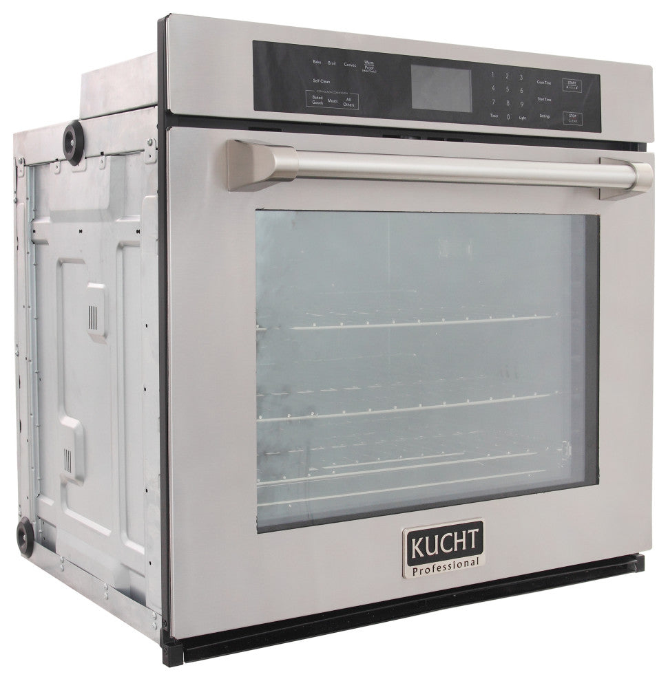 Kucht 30in. Single Electric Wall Oven with Convection and in Stainless Steel