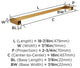 Amerock Monument Contemporary Towel Bar, Champagne Bronze, 18" Center-to-Center
