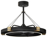 Black   Gold LED Fandelight from the Jewel Collection
