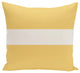 Narrow The Gap Stripe Print Pillow, Soft Lemon, 20"x20"