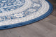 Beauregard Traditional Oriental Navy Round Area Rug, 5' Round