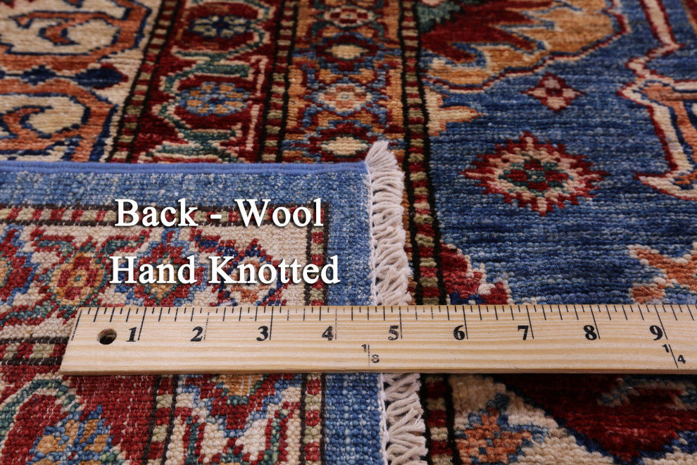 Super Kazak Hand Knotted Wool Rug 9' 11" X 13' 1" Q10605