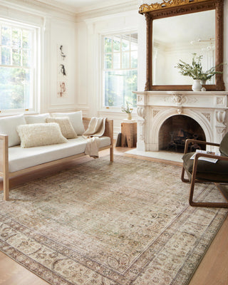 Margot Oriental Antique/Sage Area Rug, 2'6"x11'6"