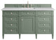 Brittany 60" Single Vanity, Smokey Celadon