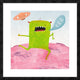 "Alien Friend Number 1" Framed Digital Print by Skip Teller, 32"x32"