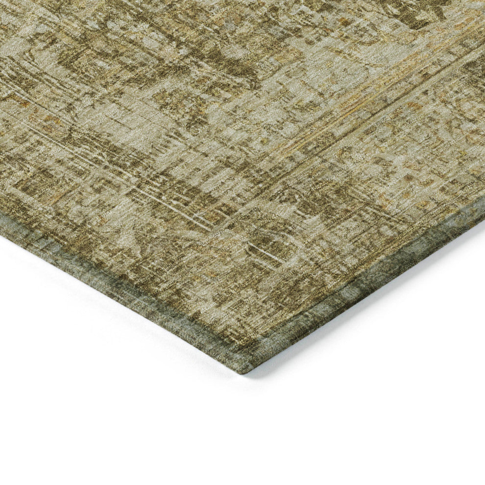 Machine Washable Indoor/Outdoor Chantille ACN1663 Brown 5' x 7'6" Rug