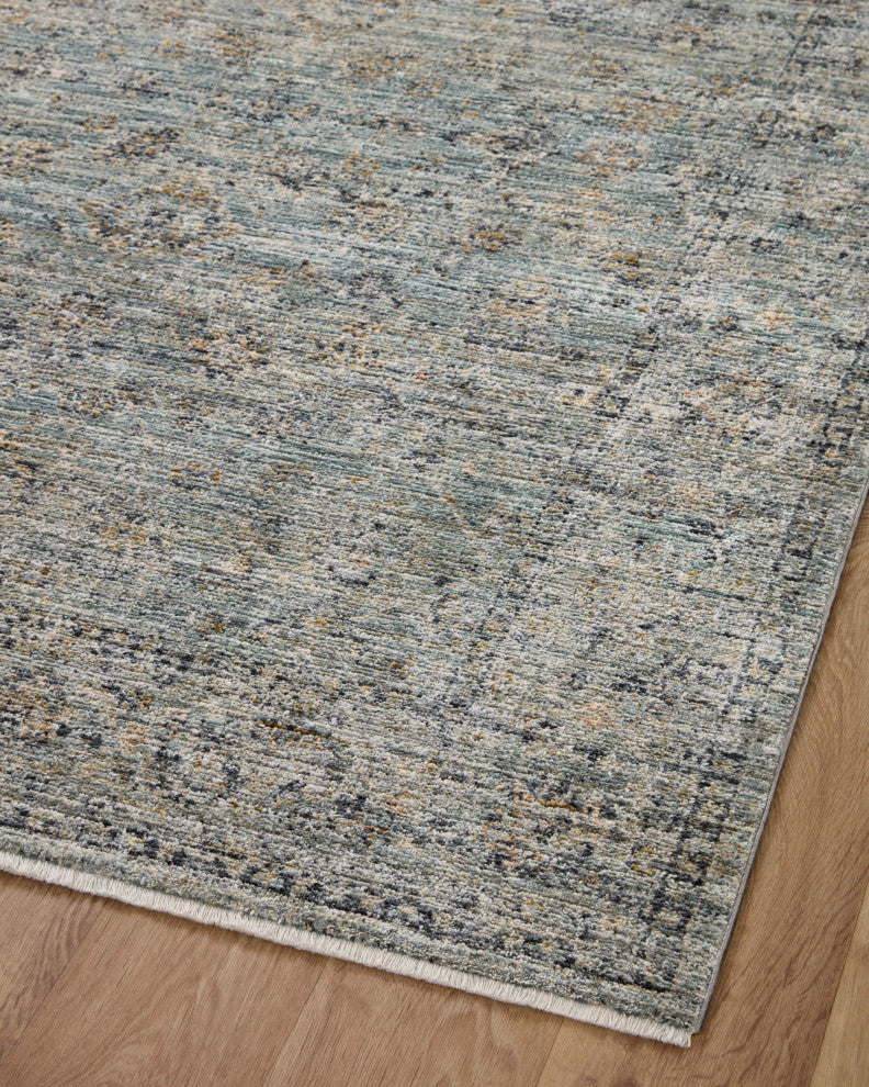 Jean Stoffer x Loloi Katherine Ocean / Gold 7'-10" x 10' Area Rug