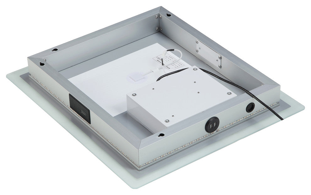 smartLED Illuminated Fog-Free Bathroom Mirror with Bluetooth Speakers and Dimmer