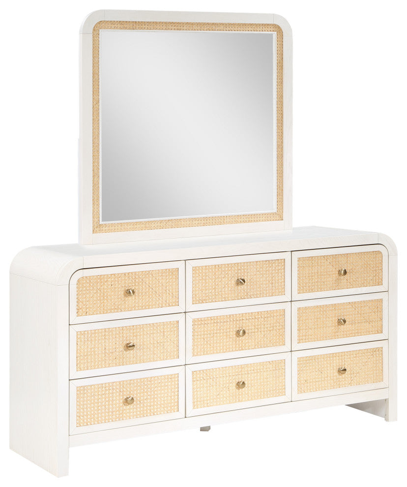 Siena Bedroom Furniture, White, Dresser
