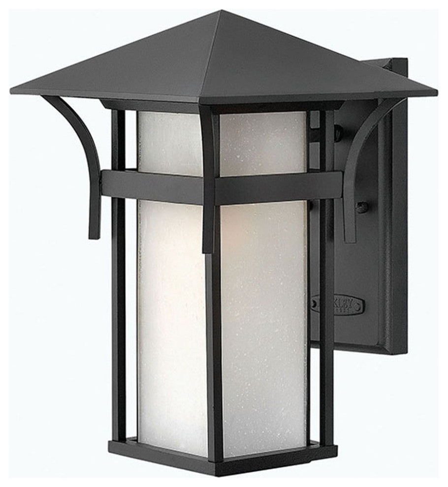 Hinkley Harbor Medium Wall Mount Lantern, Satin Black