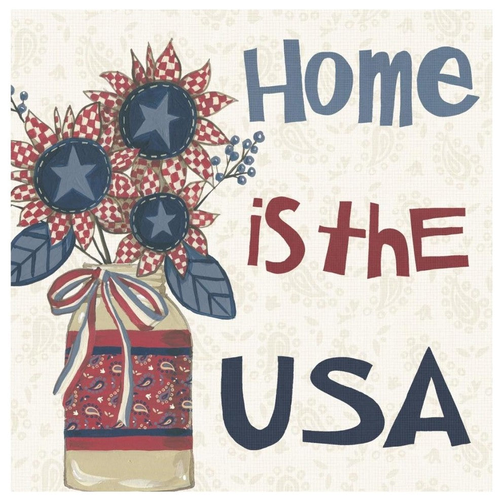 "American Country III" Digital Paper Print by Anne Tavoletti, 20"x20"
