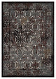 Dark Brown and Silver Blue Westia Ornate Turkish 8x10 Vintage Area Rug