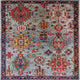 Ahgly Company Indoor Square Mid-Century Modern Area Rugs, 4' Square