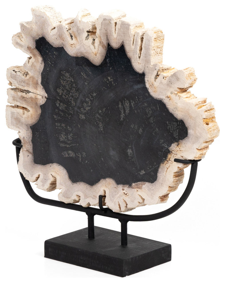 Petrified Wood Sculpture-Dark