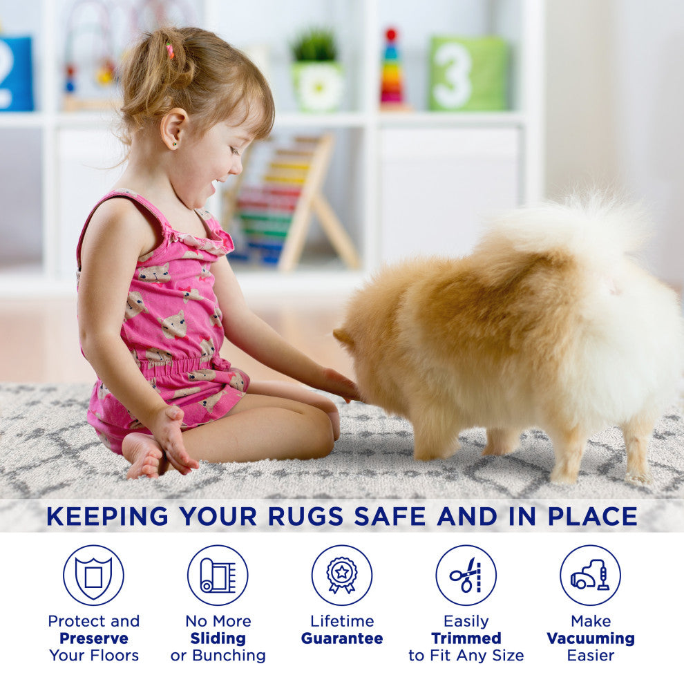 Ultra Stop Cream 12 ft. x 18 ft. Rug Pad