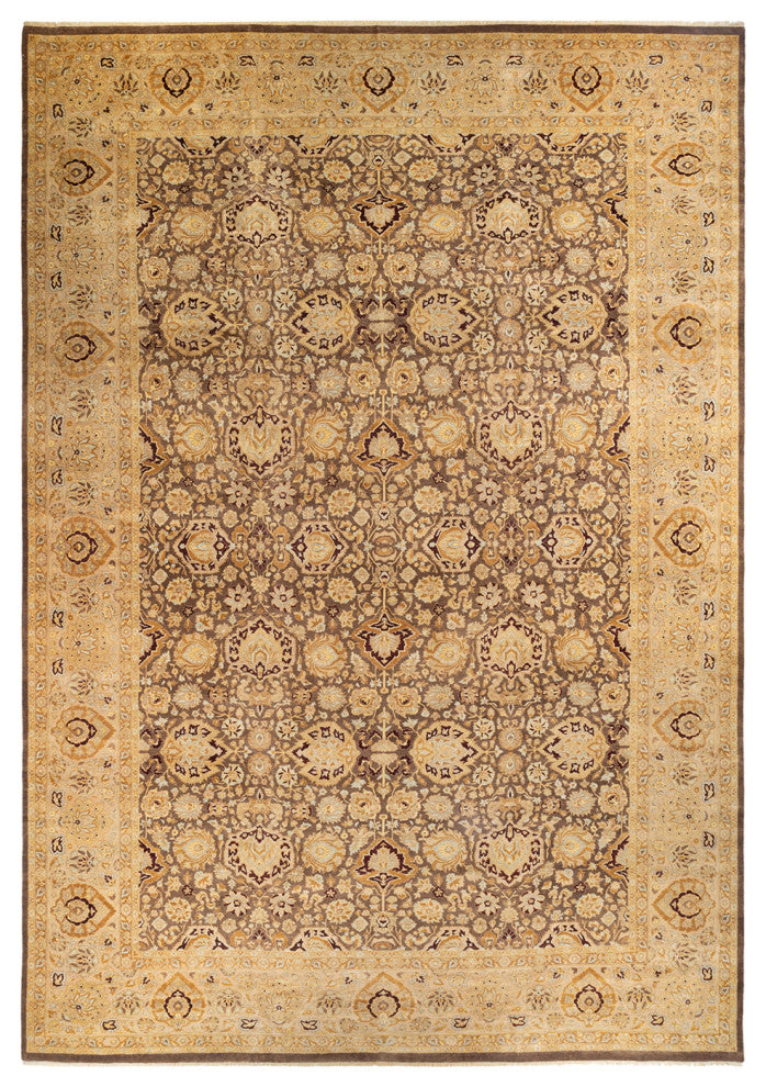 Mogul, One-of-a-Kind Hand-Knotted Area Rug Brown, 12'4"x17'10"