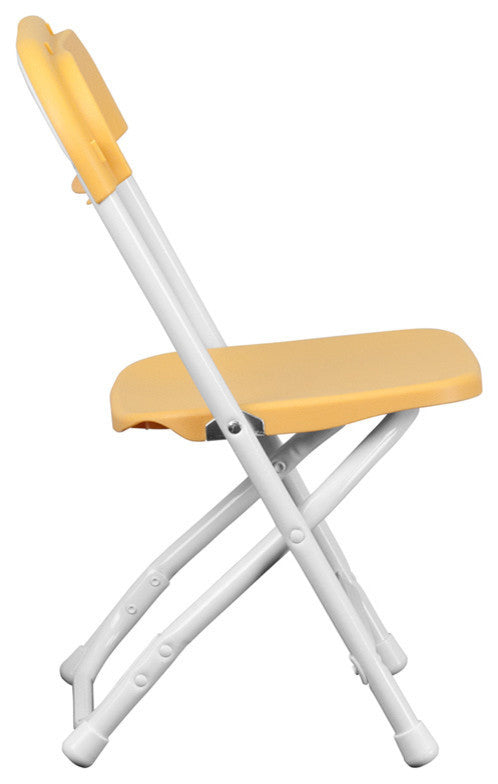Kids Yellow Plastic Folding Chair