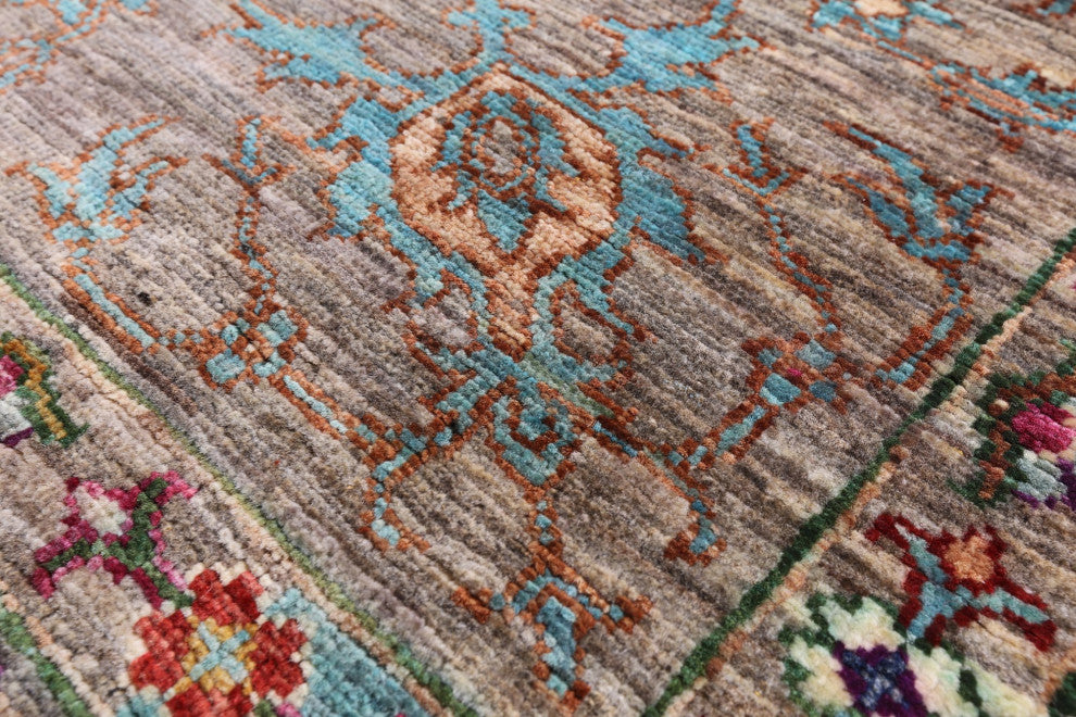 7' 0" X 10' 2" Persian Tabriz Hand Knotted Wool Rug - Q12485