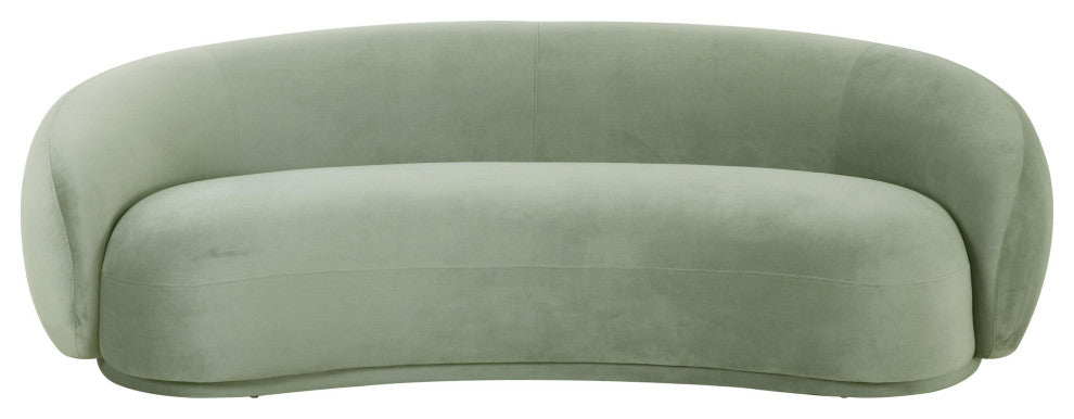 Kendall Moss Green Velvet Sofa, Moss Green