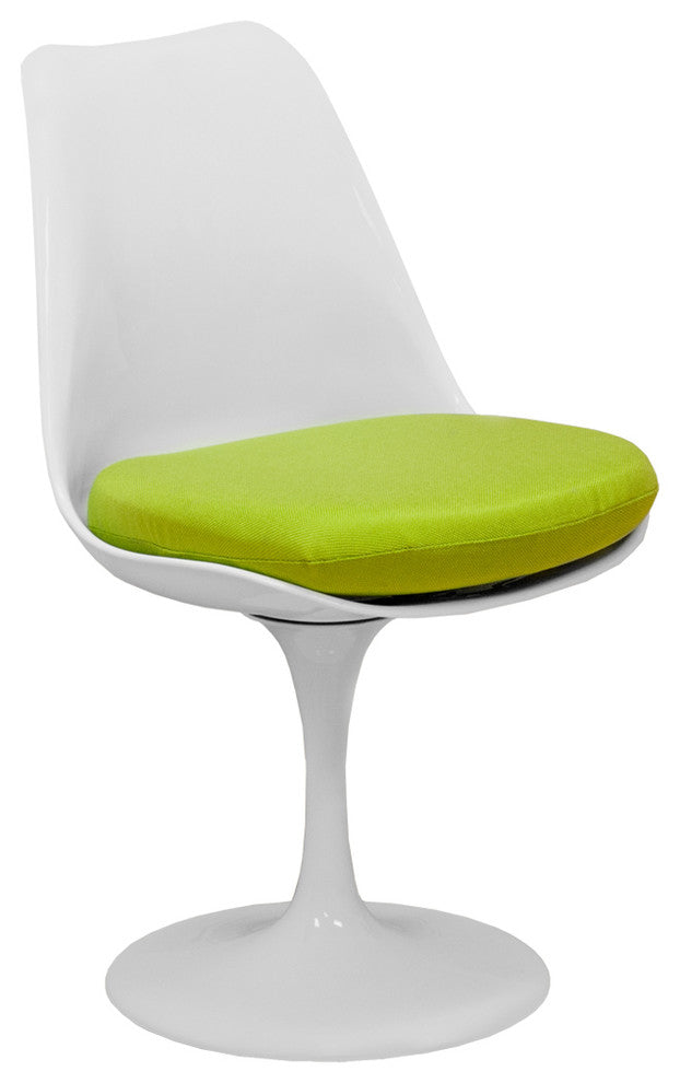 Mod Made Lily Swivel Dining Side Chair, Green