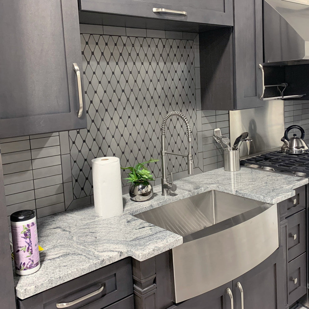 ZLINE Farmhouse Single Bowl Sink in Stainless Steel with Bottom Grid