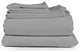 Egyptian Cotton Feel Cool, 4-Piece Sheet Set Deep Pockets, Silver, Twin/Twin Xl