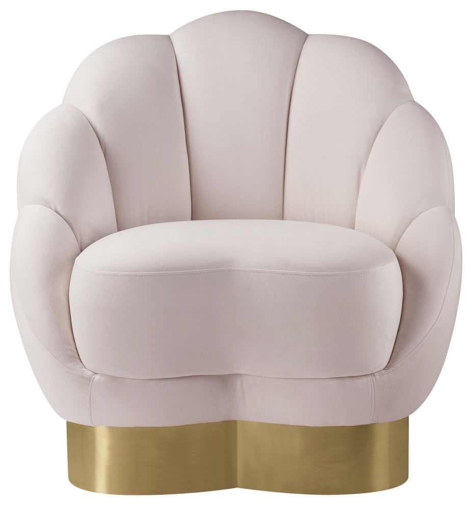 TOV Furniture Bloom Blush Velvet Chair