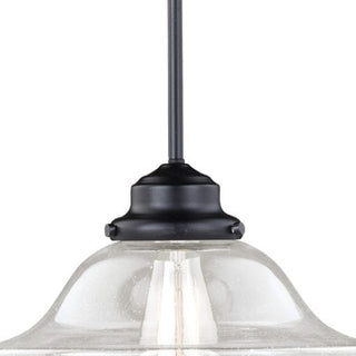 Huntley 12-in Pendant Clear Glass Oil Rubbed Bronze