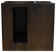 37" Single Vanity, Brown Ash With Black Galaxy Top, Right Doors/Right Oval Sink