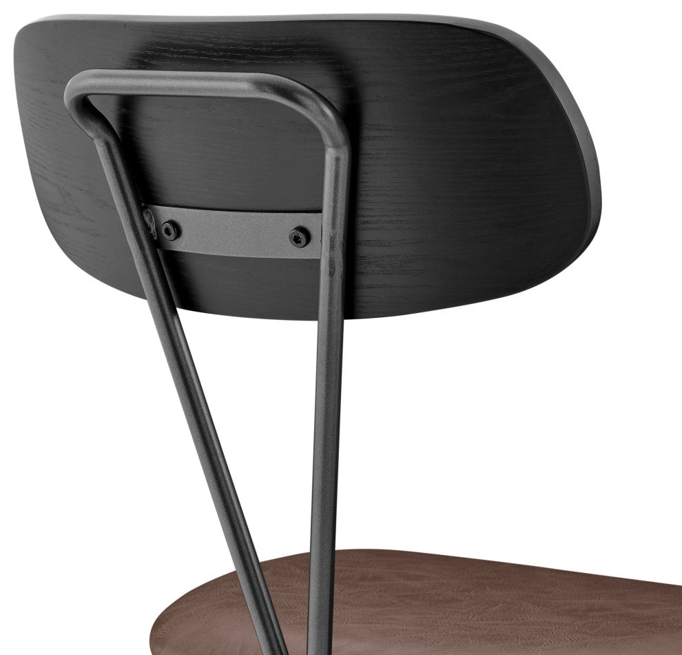 Elise Dining Side Chair, Toasted Dark Brown, Pu