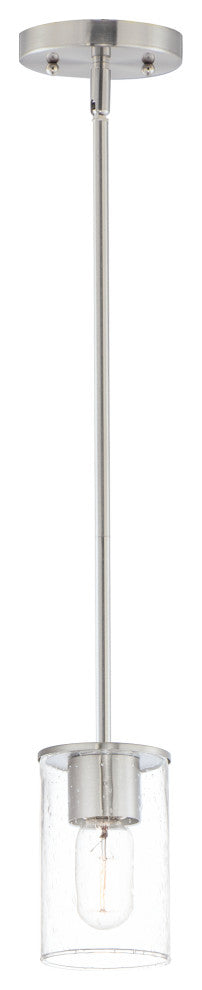 Maxim 91840CD Sleek 4"W Mini Pendant - Satin Nickel