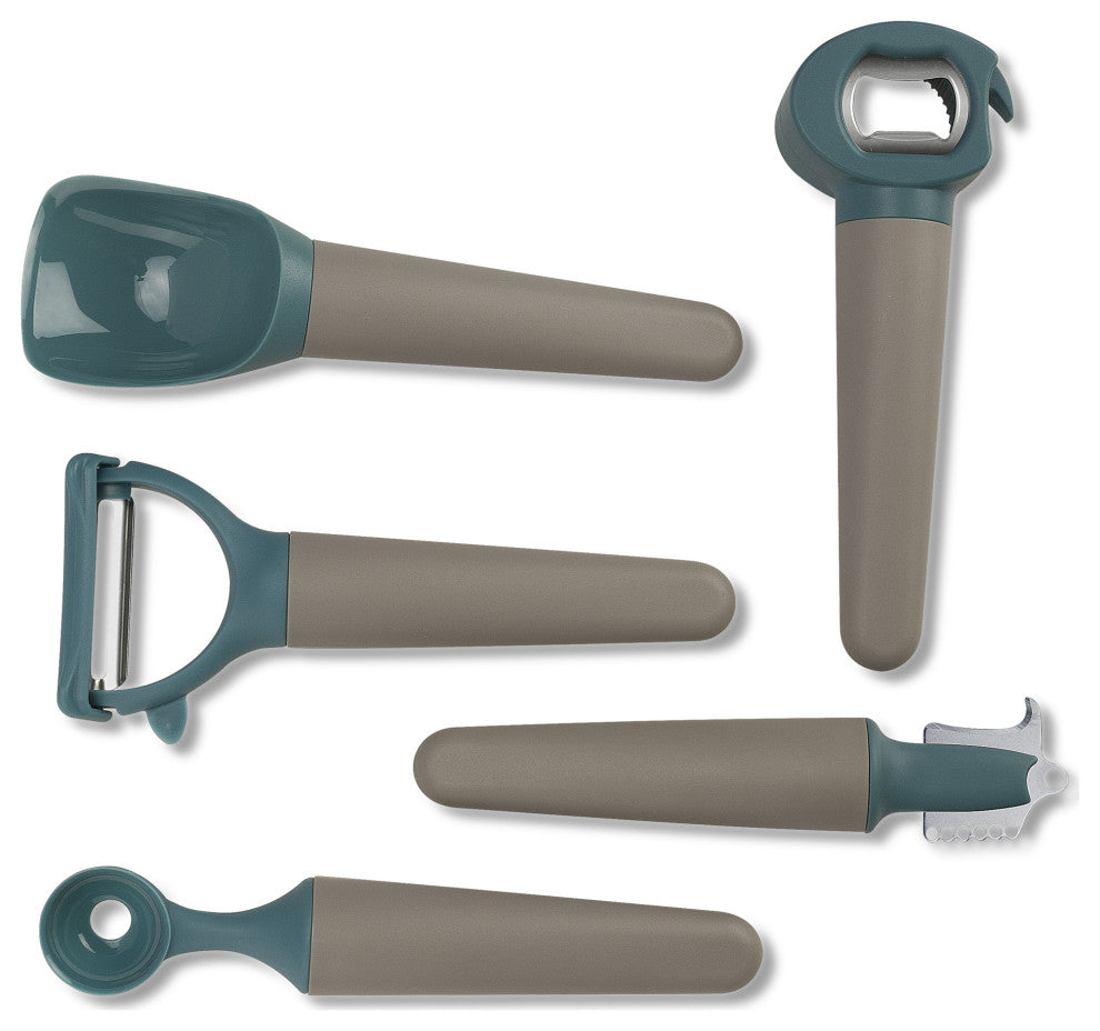 Cutter, Melon Baller, Ice Cream Scoop, Y-peeler, Lemon Zester, Bottle Opener