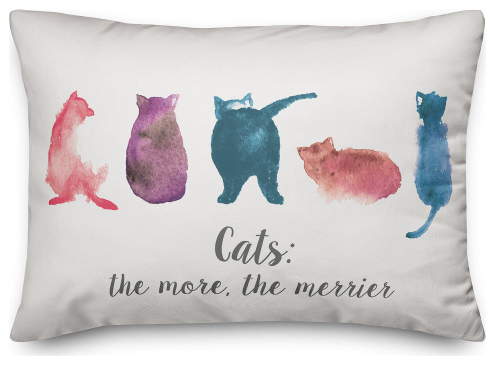 Cats The More The Merrier 14x20 Spun Poly Pillow