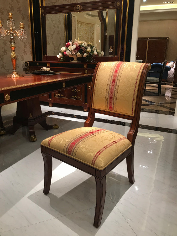 Infinity 9-piece Dining Set With Beige/Red Upholstered Chairs