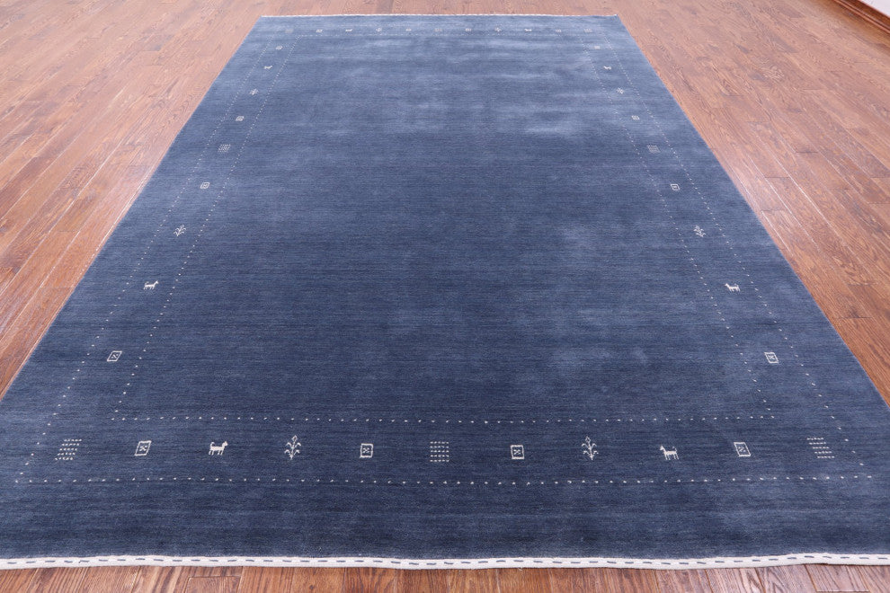 Persian Gabbeh Hand Knotted Wool Rug 9' 0" X 12' 0" Q11369