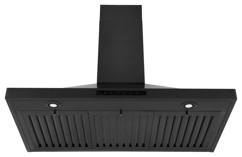 ZLINE 36" Range Hood, Black Stainless Steel With Set of 2 Charcoal Filters