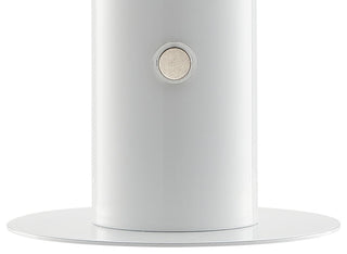 Suillius 11" Rechargeable/Cordless Iron Integrated Mushroom Table Lamp, White