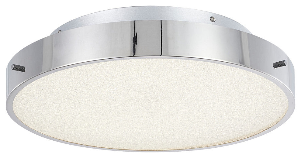 Bethel International FT103FM16CH 1-Light LED Flush Mount, Chrome