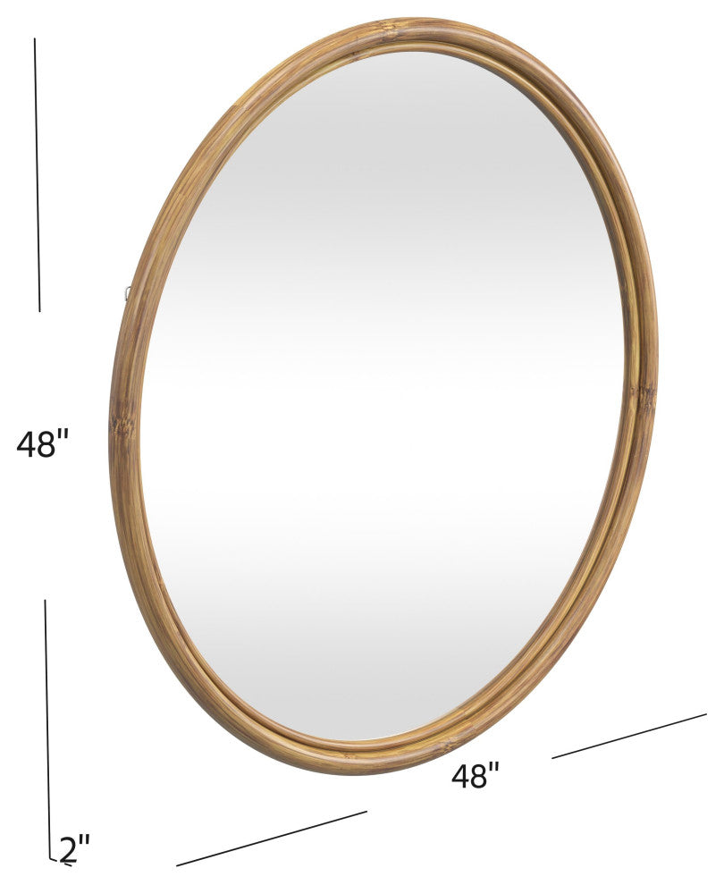 Certa Wall Mirror - Brown