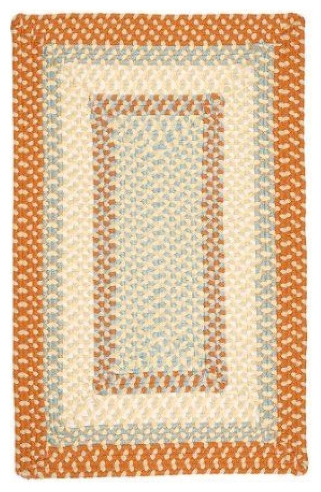 Colonial Mills Montego MG29 Tangerine Indoor/Outdoor Area Rug, Square 10'x10'
