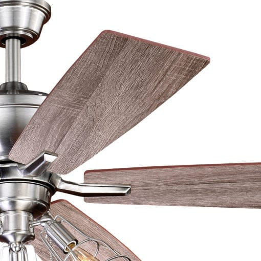 Clybourn 52-in LED Ceiling Fan Satin Nickel