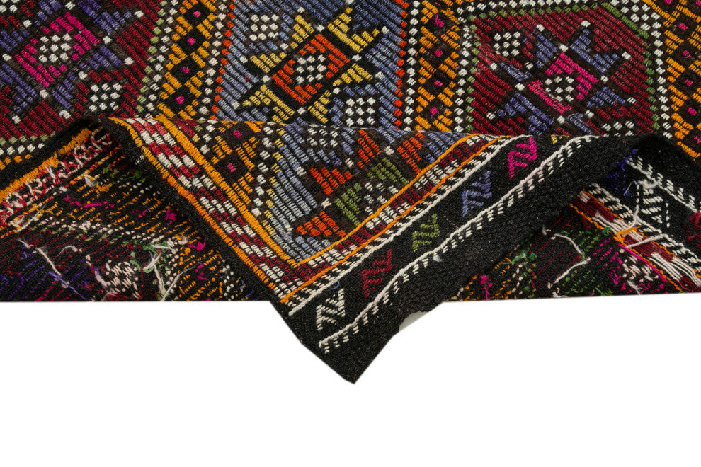 Rug N Carpet - Handwoven Anatolian 5' 7'' x 8' 11'' Tribal Wool Kilim Rug