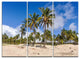 "Anakena Beach in Easter Island" Canvas Wall Art, 3 Panels, 36"x28"