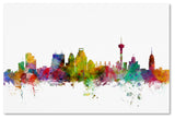 "San Antonio, Texas Skyline" Canvas Art by Michael Tompsett