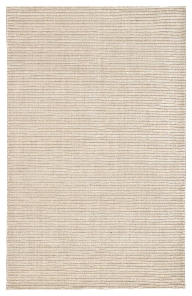 Jaipur Living Basis Handmade Solid White/Cream Area Rug, 12'x15'