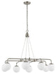 Safavieh Denneau 8Lt 35" Chandelier, Nickle