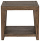 Troy Oak End Table, Antique Brown